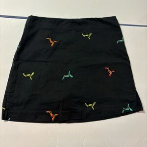 Black Mini Skirt/Skort  by Attyre New York Size 6 High Heels